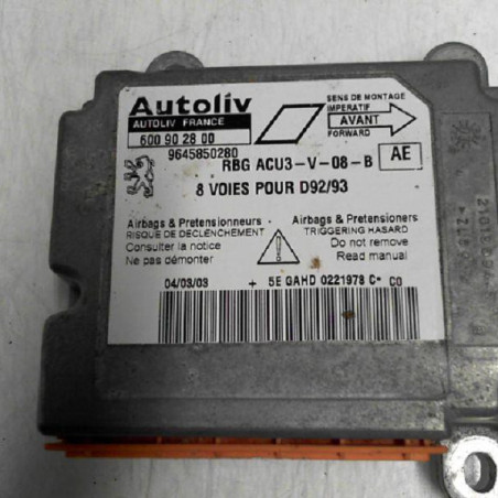 Boitier air bag PEUGEOT 406 Photo n°1