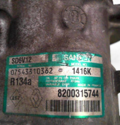 Compresseur clim RENAULT CLIO 2 Photo n°1