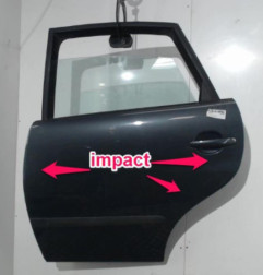 Porte arriere gauche SEAT IBIZA 3 Photo n°5