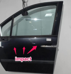 Porte avant gauche PEUGEOT 807 Photo n°1