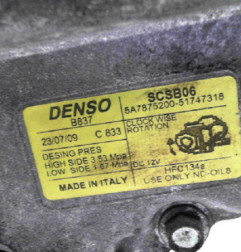 Compresseur clim FIAT 500