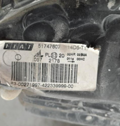 Optique avant principal gauche (feux)(phare) FIAT IDEA Photo n°5