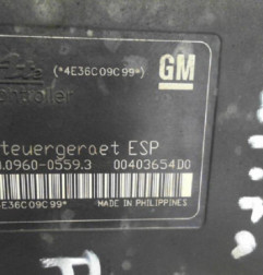 Bloc ABS (freins anti-blocage) OPEL ZAFIRA B Photo n°4