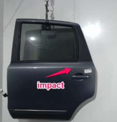 Porte arriere gauche NISSAN NOTE 1 Photo n°5