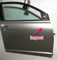 Porte avant droit TOYOTA AVENSIS 2 Photo n°3