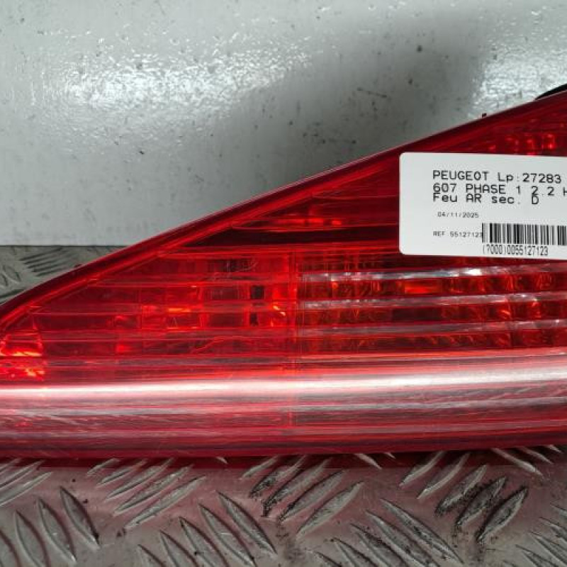 Feu arriere secondaire droit (feux) PEUGEOT 607
