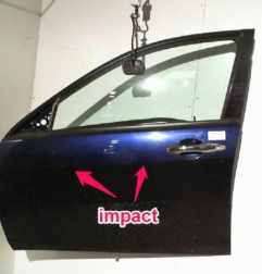 Porte avant gauche HONDA ACCORD 7 Photo n°1