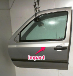 Porte avant gauche VOLKSWAGEN GOLF 3 Photo n°5