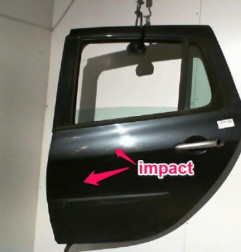 Porte arriere gauche RENAULT CLIO 3 Photo n°3