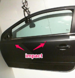 Porte avant gauche OPEL ASTRA H Photo n°5