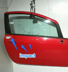 Porte avant droit FIAT PUNTO EVO 3 Photo n°1