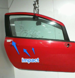 Porte avant droit FIAT PUNTO EVO 3 Photo n°5