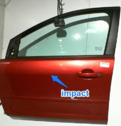 Porte avant gauche FORD FOCUS 2 Photo n°1