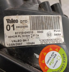 Optique avant principal droit (feux)(phare) TOYOTA AYGO 1 Photo n°4