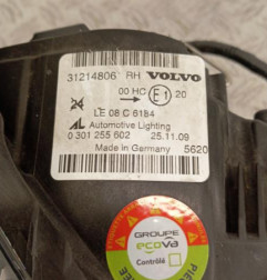 Optique avant principal droit (feux)(phare) VOLVO C 30 Photo n°7