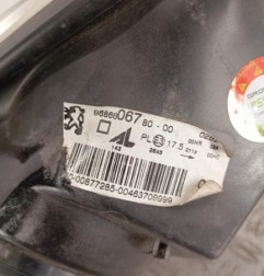 Optique avant principal gauche (feux)(phare) PEUGEOT 206+ Photo n°7