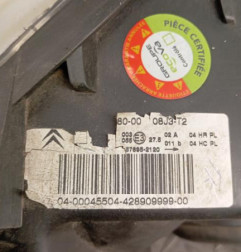 Optique avant principal gauche (feux)(phare) CITROEN XSARA Photo n°6