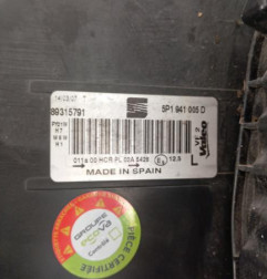 Optique avant principal gauche (feux)(phare) SEAT LEON 2 Photo n°5