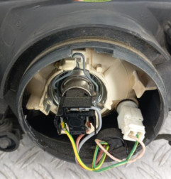 Optique avant principal gauche (feux)(phare) PEUGEOT 106 Photo n°4