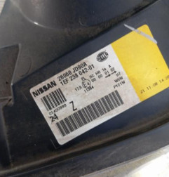 Optique avant principal gauche (feux)(phare) NISSAN QASHQAI 1 Photo n°4