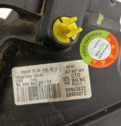 Optique avant principal gauche (feux)(phare) PEUGEOT 207 Photo n°6