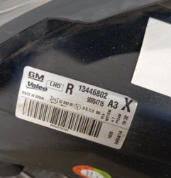 Optique avant principal droit (feux)(phare) OPEL CORSA D Photo n°4