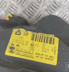 Optique avant principal droit (feux)(phare) FORD FIESTA 6 Photo n°3