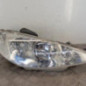 Optique avant principal droit (feux)(phare) PEUGEOT 206