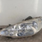 Optique avant principal gauche (feux)(phare) PEUGEOT 206
