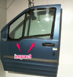 Porte avant gauche FORD TOURNEO CONNECT 1 Photo n°5