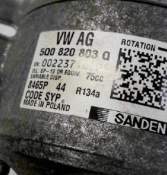 Compresseur clim VOLKSWAGEN CRAFTER 2 Photo n°3