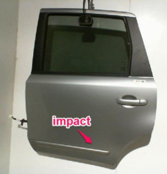 Porte arriere gauche NISSAN NOTE 1 Photo n°5