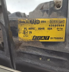 Optique avant principal droit (feux)(phare) FIAT DOBLO 1 Photo n°5