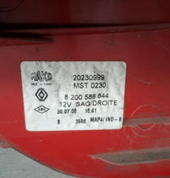 Feu arriere principal droit (feux) RENAULT CLIO 3 Photo n°4