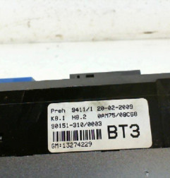 Commande chauffage OPEL ZAFIRA B Photo n°3