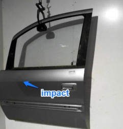 Porte avant gauche OPEL ZAFIRA A Photo n°4