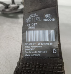 Ceinture avant droit PEUGEOT 3008 1 Photo n°4