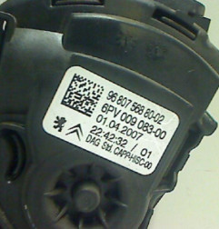 Pedale d'accelerateur PEUGEOT 207 Photo n°3