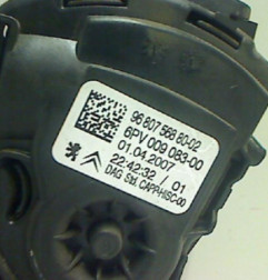 Pedale d'accelerateur PEUGEOT 207 Photo n°6