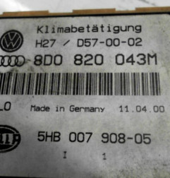 Commande chauffage AUDI A4 1 Photo n°6