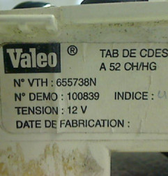 Commande chauffage RENAULT MEGANE 1