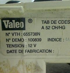 Commande chauffage RENAULT MEGANE 1 Photo n°5