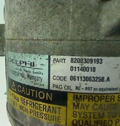 Compresseur clim RENAULT SCENIC 2 Photo n°3