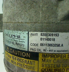 Compresseur clim RENAULT SCENIC 2 Photo n°6