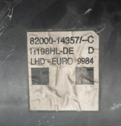 Optique avant principal gauche (feux)(phare) RENAULT VEL SATIS Photo n°5