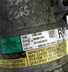 Compresseur clim OPEL CORSA C Photo n°5