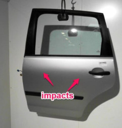 Porte arriere gauche VOLKSWAGEN POLO 4 Photo n°1