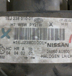 Optique avant principal gauche (feux)(phare) NISSAN PRIMERA 3 Photo n°3