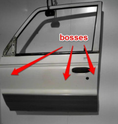 Porte avant gauche MITSUBISHI PAJERO 2 Photo n°4