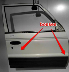 Porte avant droit MITSUBISHI PAJERO 2 Photo n°4